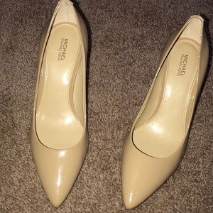 Michael Kors Patent Leather Nude Pumps 8.5